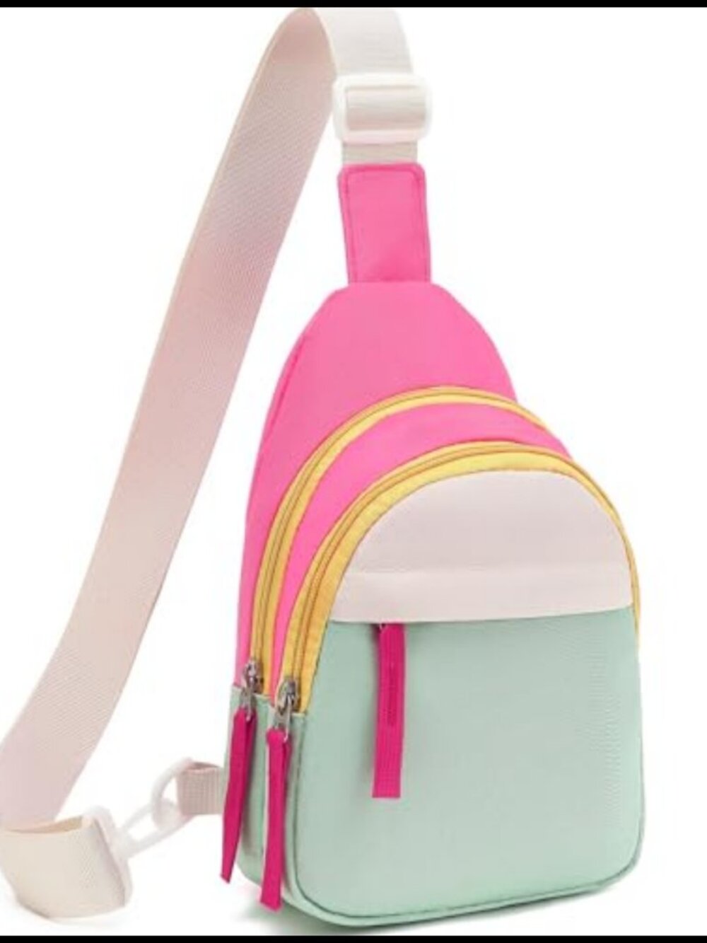 Girls Kids Fanny Pack Sling Bag Polyester Zipper Crossbody Purse Gift